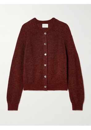 DÔEN - Petra Knitted Cardigan - Burgundy - x small,small,medium,large,x large