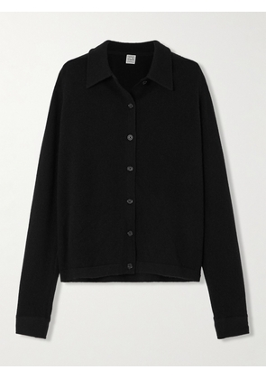 TOTEME - Cashmere Cardigan - Black - xx small,x small,small,medium,large,x large