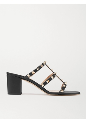 Valentino Garavani - Rockstud 60 Leather Mules - Black - IT35,IT35.5,IT36,IT36.5,IT37,IT37.5,IT38,IT38.5,IT39,IT39.5,IT40,IT40.5,IT41,IT41.5,IT42