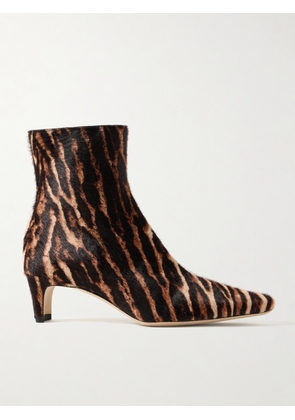 STAUD - Wally Leopard-print Calf Hair Ankle Boots - Animal print - IT36,IT36.5,IT37,IT37.5,IT38,IT38.5,IT39,IT39.5,IT40,IT41,IT41.5
