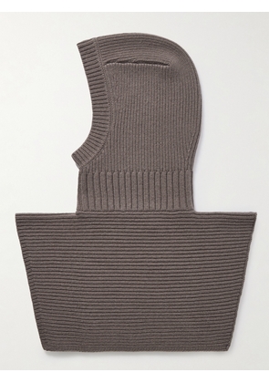Arch4 - August Ribbed Cashmere Balaclava - Neutrals - One size