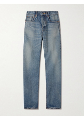 SAINT LAURENT - Mid-rise Straight-leg Jeans - Blue - 24,25,26,27,28,29,30,31,33