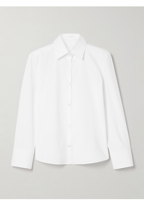 The Row - Frou Cotton-blend Poplin Shirt - White - US0,US2,US4,US6,US8,US10,US12,US14
