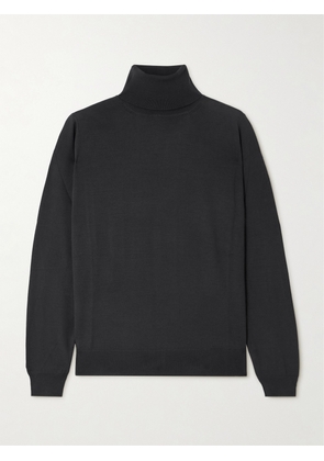The Row - Heva Wool-jersey Turtleneck Sweater - Gray - xx small,x small,small,medium,large,x large