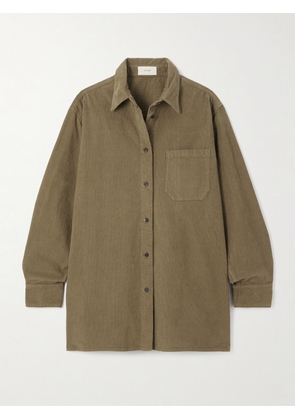 The Row - Idro Oversized Cotton-blend Corduroy Shirt - Green - x small,small,medium,large,x large