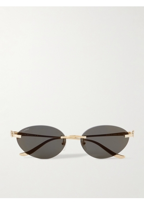 Cartier Eyewear - Panthère Cat-eye Gold-tone Sunglasses - One size