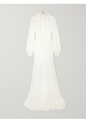 Costarellos - Theia Embroidered Tulle Gown - Off-white - FR 36,FR 38,FR 40,FR 42,FR 44