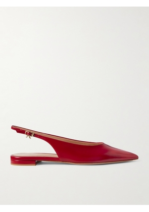 Gianvito Rossi - Robbie Patent-leather Slingback Flats - Red - IT35,IT35.5,IT36,IT36.5,IT37,IT37.5,IT38,IT38.5,IT39,IT39.5,IT40,IT40.5,IT41,IT41.5,IT42