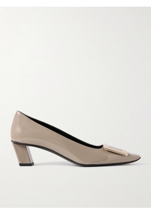 Roger Vivier - Belle Vivier 45 Patent-leather Pumps - Brown - IT34,IT34.5,IT35,IT35.5,IT36,IT36.5,IT37,IT37.5,IT38,IT38.5,IT39,IT39.5,IT40,IT40.5,IT41,IT41.5,IT42