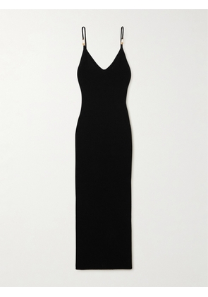 Versace - Embellished Stretch-jersey Midi Dress - Black - IT36,IT38,IT40,IT42,IT44,IT46,IT48,IT50