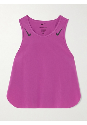 Nike - Aeroswift Adv Cropped Dri-fit Tank - Pink - x small,small,medium,large,x large