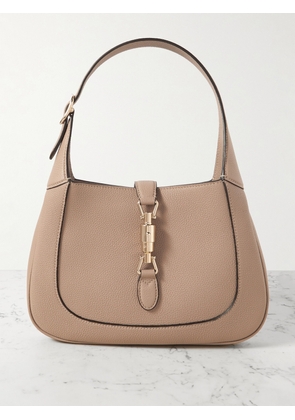 Gucci - Jackie 1961 Small Textured-leather Shoulder Bag - Brown - One size