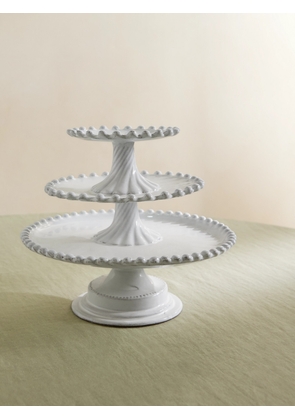 Astier De Villatte - Adélaïde Three-tier Ceramic Serving Stand - White - One size