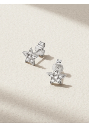 Carolina Bucci - Superstellar 18-karat White Gold Diamond Earrings - Silver - One size