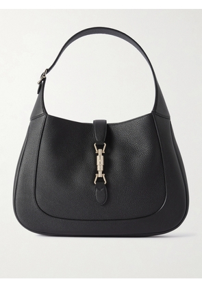Gucci - Jackie 1961 Medium Textured-leather Shoulder Bag - Black - One size