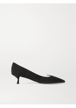 Roger Vivier - I Love Vivier 45 Suede Pumps - Black - IT34,IT35,IT35.5,IT36,IT36.5,IT37,IT37.5,IT38,IT38.5,IT39,IT39.5,IT40,IT40.5,IT41,IT41.5,IT42