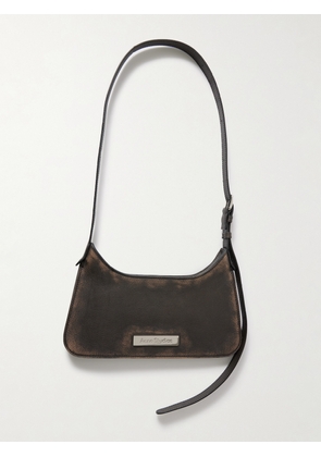 Acne Studios - Platt Mini Embellished Textured-leather Shoulder Bag - Brown - One size