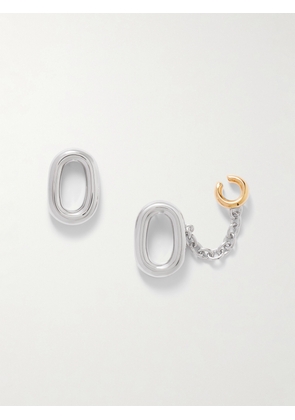 RABANNE - Silver And Gold-tone Earrings - One size