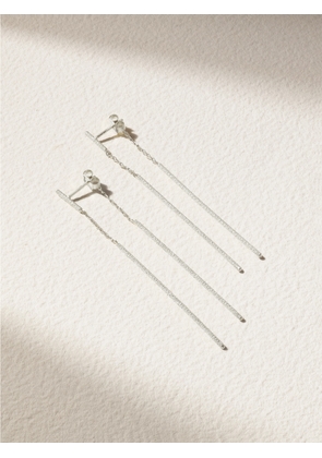 Carolina Bucci - Florentina Magic Wand 18-karat White Gold Earrings - Silver - One size