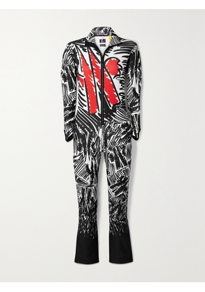 Moncler Genius - + 3 Moncler Grenoble Tuta Printed Ski Suit - Black - x small,small,medium,large