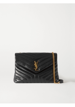 SAINT LAURENT - Loulou Medium Quilted Leather Shoulder Bag - Black - One size