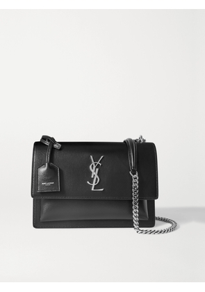 SAINT LAURENT - Sunset Medium Leather Shoulder Bag - Black - One size