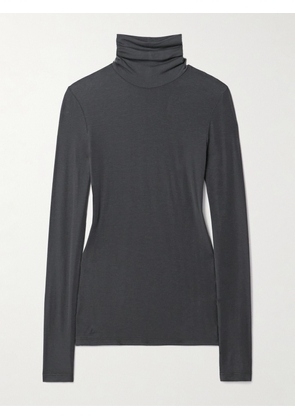 AGOLDE - Pascale Stretch-lyocell Turtleneck Top - Neutrals - x small,small,medium,large,x large