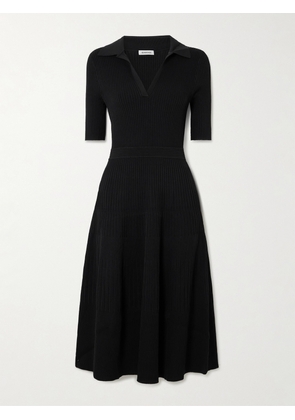 SIMKHAI - Pati Ribbed-knit Midi Dress - Black - x small,small,medium,large,x large