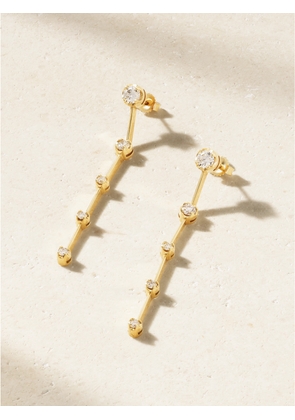 Jennifer Meyer - Linear 5 Illusion 18-karat Gold Diamond Earrings - One size