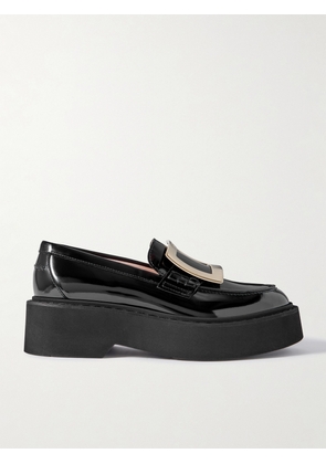Roger Vivier - Viv Rangers Patent-leather Loafers - Black - IT36,IT36.5,IT37,IT37.5,IT38,IT38.5,IT39,IT39.5,IT40,IT41,IT42