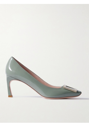 Roger Vivier - Belle Vivier Trompette 70 Patent-leather Pumps - Green - IT36,IT36.5,IT37,IT37.5,IT38,IT38.5,IT39,IT39.5,IT40,IT40.5,IT41,IT41.5,IT42