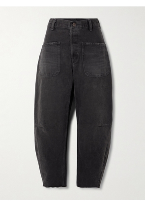 Polo Ralph Lauren - Frayed High-rise Tapered Jeans - Blue - 24,25,26,27,28,29,30,31,32