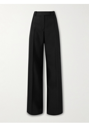 MCQUEEN - Wool And Mohair-blend Wide-leg Pants - Black - IT38,IT40,IT42,IT44