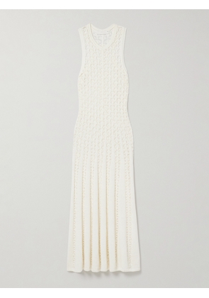 Zimmermann - Wylie Open-knit Cotton Maxi Dress - Ivory - 00,0,1,2,3,4