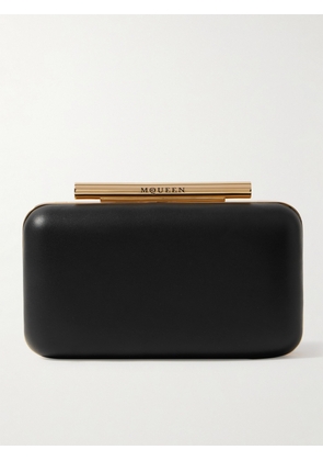 MCQUEEN - T-bar Leather Clutch - Black - One size