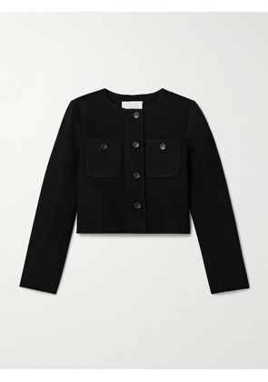 Ulla Johnson - Eve Cropped Wool-blend Felt Jacket - Black - x small,small,medium,large,x large