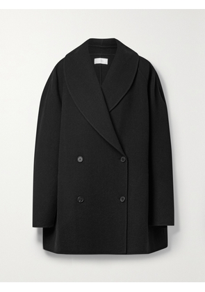 The Row - Essentials Polli Double-breasted Wool-blend Coat - Black - x small,small,medium,large,x large
