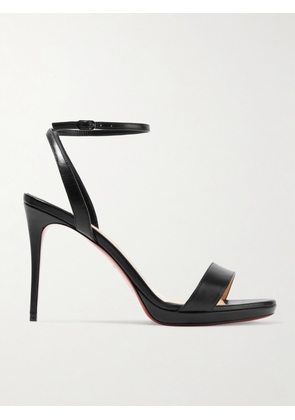 Christian Louboutin - Loubi Queen 100 Leather Sandals - Black - IT34,IT34.5,IT35,IT35.5,IT36,IT36.5,IT37,IT37.5,IT38,IT38.5,IT39,IT39.5,IT40,IT40.5,IT41,IT41.5,IT42,IT43