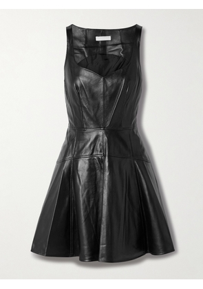 Ulla Johnson - Thais Paneled Leather Mini Dress - Black - US0,US2,US4,US6,US8,US10