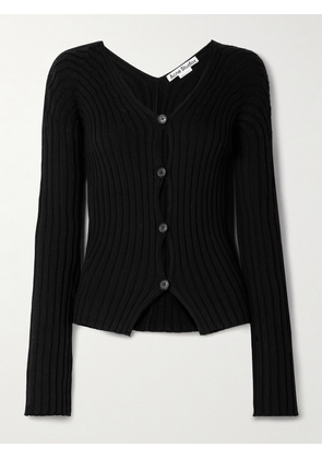 Acne Studios - Ribbed Cotton Cardigan - Black - xx small,x small,small,medium,large