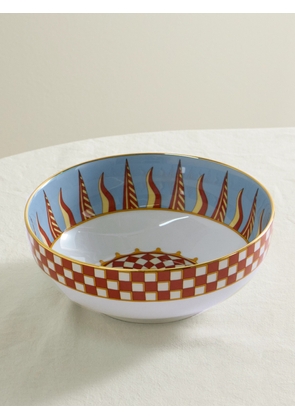 La DoubleJ - Gold-plated Porcelain Serving Bowl - Orange - One size