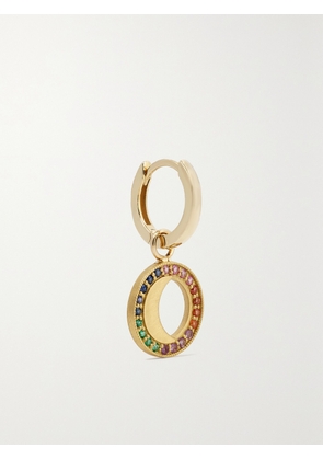 Andrea Fohrman - 18-karat And 14-karat Gold Multi-stone Single Hoop Earring - One size