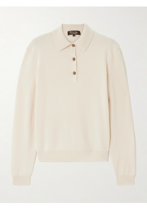 Loro Piana - Cashmere Polo Sweater - White - IT36,IT38,IT40,IT42,IT44,IT46,IT48,IT50