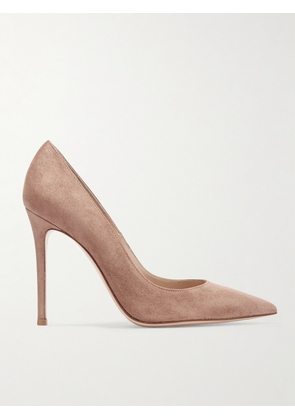 Gianvito Rossi - Gianvito 105 Suede Pumps - Neutrals - IT34,IT34.5,IT35,IT35.5,IT36,IT36.5,IT37,IT37.5,IT38,IT38.5,IT39,IT39.5,IT40,IT40.5,IT41,IT41.5,IT42,IT42.5,IT43