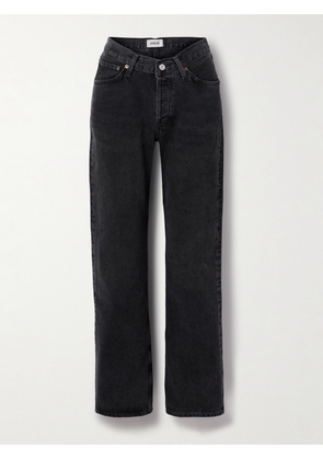 AGOLDE - V-waist Kelly High-rise Straight-leg Jeans - Black - 23,24,25,26,27,28,29,30,31,32