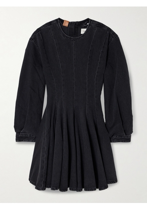 Haikure - Delilah Paneled Denim Mini Dress - Black - x small,small,medium,large,x large