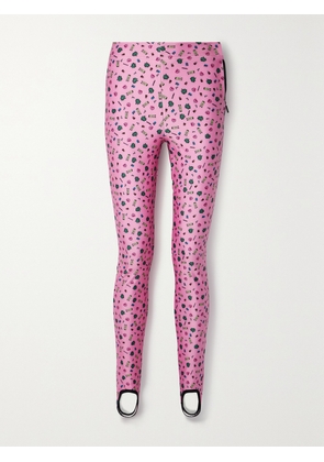 Moncler Genius - + 3 Moncler Grenoble Printed Stretch-jersey Stirrup Pants - Pink - x small,small,medium,large,x large