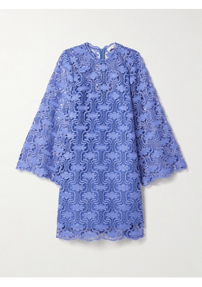 Zimmermann - Maxine Guipure Lace Mini Dress - Blue - 00,1,2,3,4