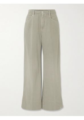 Brunello Cucinelli - High-rise Wide-leg Jeans - Green - IT36,IT38,IT40,IT42,IT44,IT46,IT48,IT50