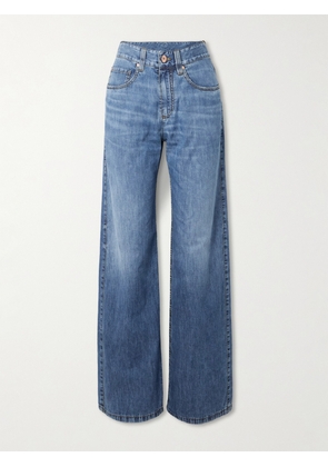 Brunello Cucinelli - High-rise Wide-leg Jeans - Blue - IT36,IT38,IT40,IT42,IT44,IT46,IT48,IT50